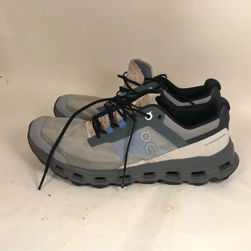 On Cloudvista Women’s Running Shoes Alloy Gray/Black Lace Up Athletic Sz 8.5